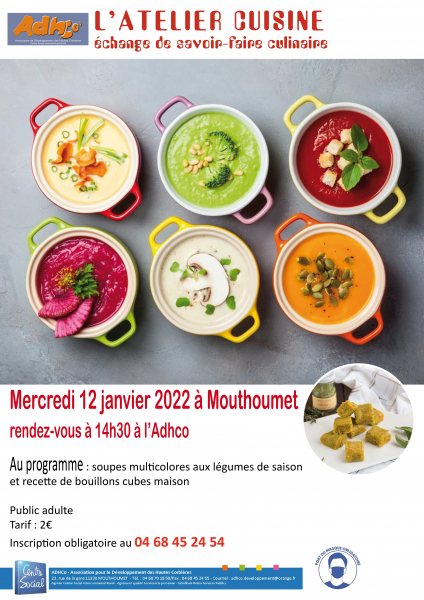 affiche atelier soupe
